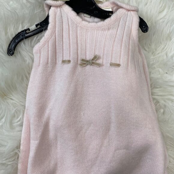 Wendy Bellissimo Baby Girls Pink Knit Cardigan Pants Set 3/6 Mo Cotton Blend NWT - Picture 9 of 10
